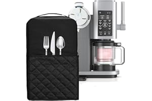 JELLYEA Ice Cream Machine Dust Cover for Ninja CREAMi NC701 Waterproof Ice Cream Cover Creami Noise Reduction Cover Compatible for Ninja NC701 Ice Cream Accessories (Black)