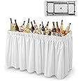 VINGLI 4 Foot Party Ice Cooler Folding Table, Portable