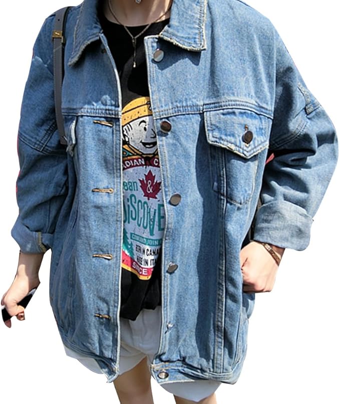 vintage denim jacket amazon
