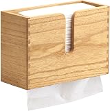 KIRIGEN Wood Wall Mounted Paper Towel Dispenser Natural Finish