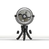 Munchkin Portable Stroller Fan for Baby, 4 Speed LED Lights, Black