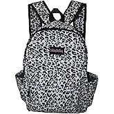 ZJRUIWQ Women Black cheetah print backpack, College School Backpack Bookbag，Waterproof Sports Laptop Bag Compatible with 15-Inch Notebooks
