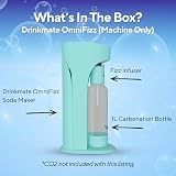 DrinkMate OmniFizz Sparkling Water and Soda Maker Arctic Blue view 5