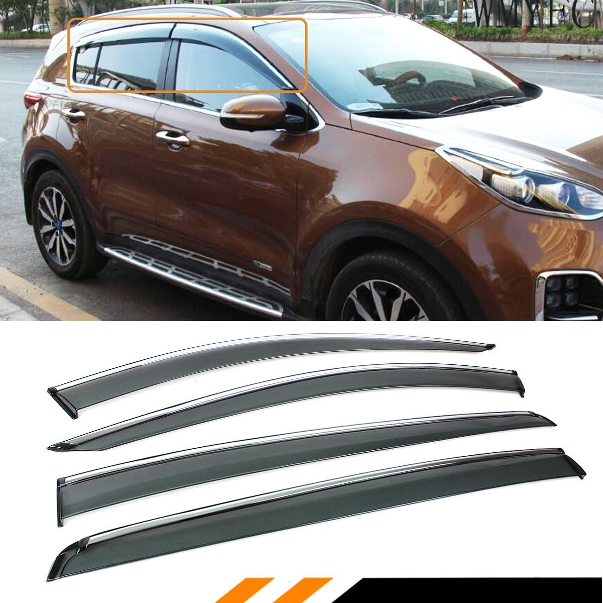 Automotive Side Window Wind Deflectors & Visors Premium Side Window