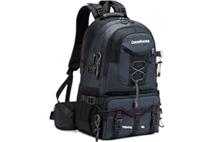 YANIMENGNU Traveling Backpack 40L Waterproof and Light Outdoor Hiking, Men's and Women's Camping Backpack (black blue)