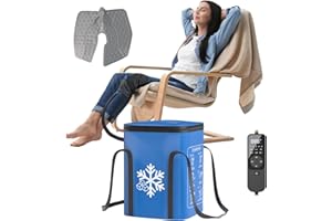 Cold Therapy Machine for Knee, 16QT Quiet Cooling Machine with Auto Timer, Leak-Resistant Design, Adjustable Flow Control, Mu