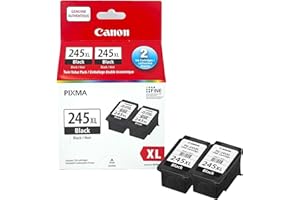 Canon Genuine Ink Cartridges PG-245XL Black, High-Yield Value Pack (2 Count), Original Canon Printer Ink for PIXMA TR4520 / T