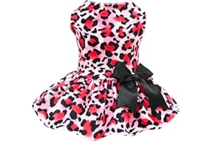 CuteBone Velvet Dog Dresses for Small Dogs, Stylish & Soft Fabric, Comfortable Fit for Everyday Wear, Perfect for Special Occasions NCVA10S