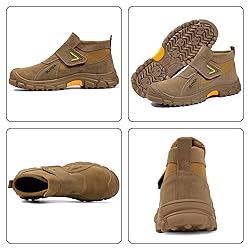 GLANOUDUN Welding Boots for Men Slip on Work Boots