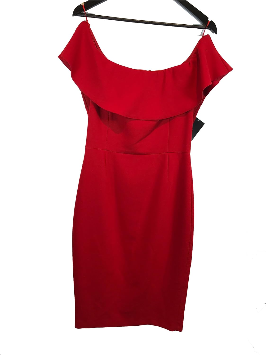 zara red off the shoulder dress