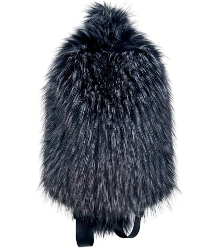 Amazon.com: Surakey Women Small Faux Fur Backpack Furry  display picture 3