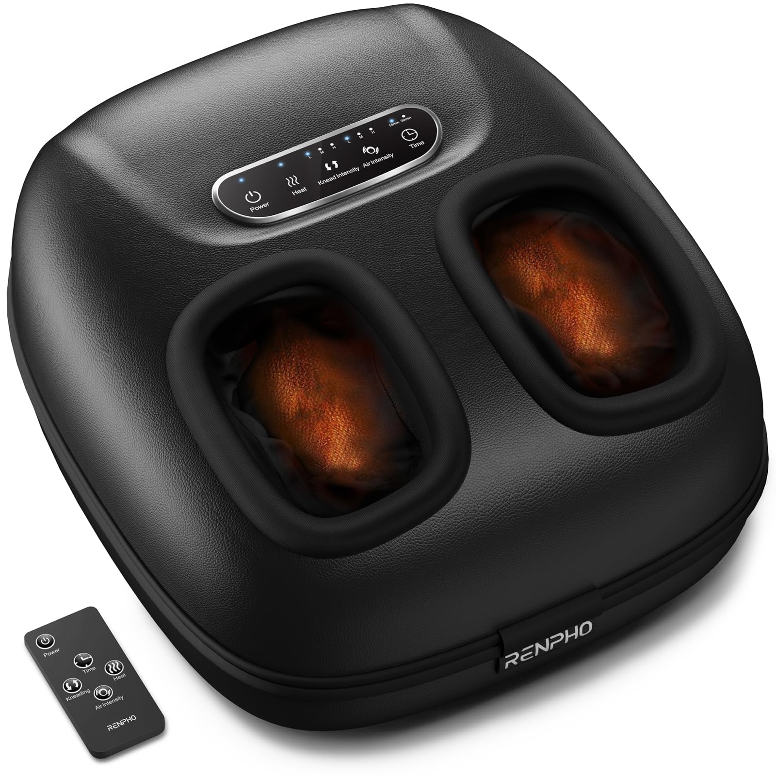 Photo 1 of RENPHO Foot Massager with Heat, Shiatsu Heated Foot Massager Machine with Remote, Valentine's Day Gift for Women, Gifts for Women, Fits Men Size Up to 11