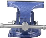 DAYUAN 4 Inch Bench Vise 360° Swivel Anvil Base Heavy Duty Table Clamp view 4