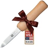 R Murphy Ramelson New Haven Oyster Shucking Knife, Regular, Wood Handle | Shucker Tool Opener, Curved Bent Tip, Stainless Steel Blade, Made in USA