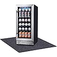 Refrigerators Mat，Multifunctional home appliance mat—Absorbent/Waterproof，Protect refrigerators and floors, Under Refrigerators Mat，Non-slip Backing，Washable (24" x 36")