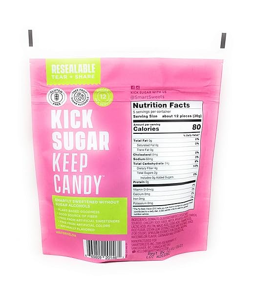 SMART SWEETS SOURMELON BITES, 5.3 OZ