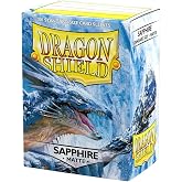 Dragon Shield | Standard Size Card Matte Sleeves | 100 CT - Smooth &amp; Tough Premium TCG Sleeves - Compatible with Pokemon, Flesh &amp; Blood, One Piece &amp; Magic the Gathering | Sapphire