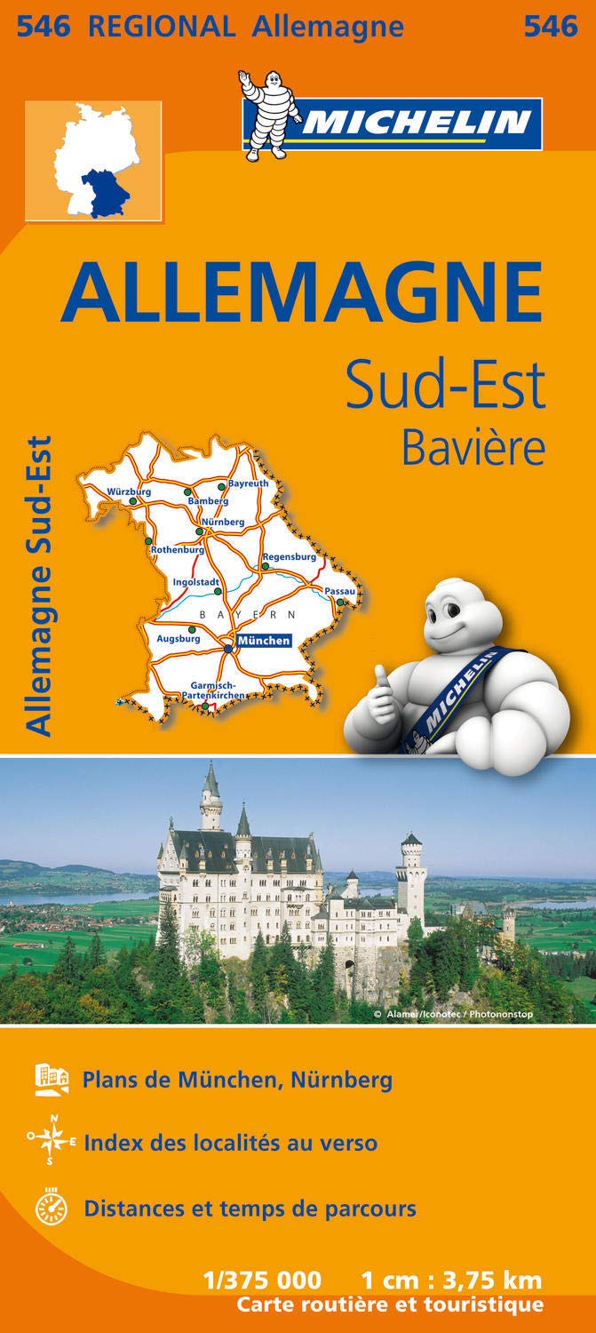 carte routière de baviere