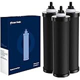 GLACIER FRESH BB9-2 Black Purification Water Filter,Replacement for Berkey® BB9-2 Black Filters, Berkey® Gravity Water Filter