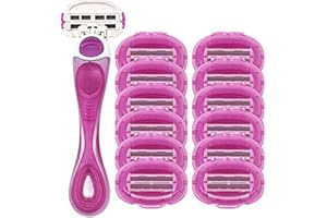 ShaveMOB 6-Blade Women's Razor Kit (Flex Head Handle + 12 Refills) - The Perfectionist Shaving Kit