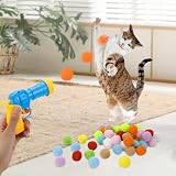 Zuimei Interactive Cat Ball Launcher with 100 Soft Plush Balls Indoor Toy view 4