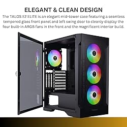 GAMDIAS ATX Mid Tower Gaming Case with 3 x 120mm