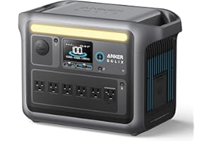 Anker SOLIX C1000 Portable Power Station, 1800W Solar Generator, Full Charge in 58 Min with UltraFast Charge Mode, LiFePO4 Po