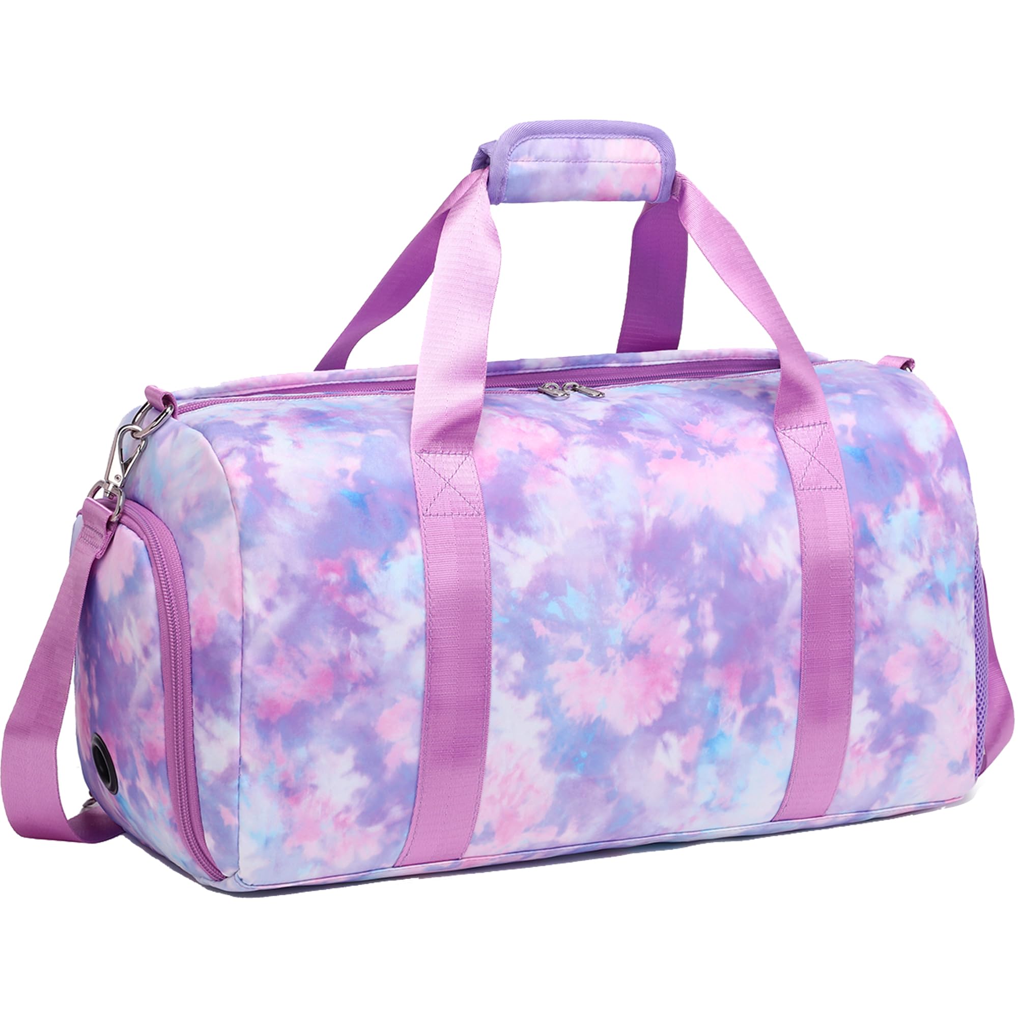 Kids Overnight Duffle Bag for Girls Dance Bag Unicorn Travel Bag for Kids Lightweight Sport Gym Bags for Girls with Shoe Compartment Wet Pocket