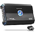 Planet Audio PL3000.1D Pulse Series Car Audio Amplifier – 3000 High Output, Monoblock, Class D, 1 Ohm Stable, Low Level Inputs, Low Pass Crossover, Mosfet Power Supply, Hook Up To Stereo and Subwoofer