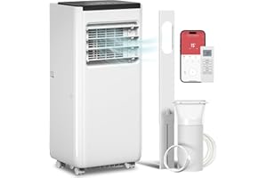 HOMCOM 10000 BTU Portable Air Conditioner, 4-in-1 AC Unit with Cool, Dehumidifier, Fan, Sleep, WiFi Voice Remote Control, Aut