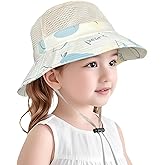 Baby Sun Hat Toddler Beach Hats with UPF 50+ Wide Brim Sun Protection Hat for Girls Age 3-8