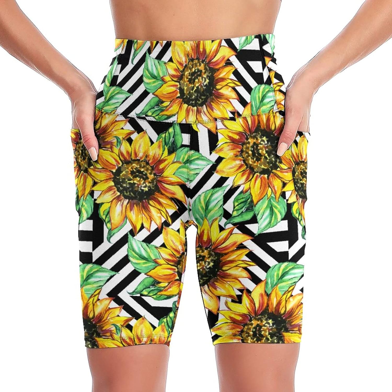 HIPOHIGH Watercolor Sunflower Background Yoga