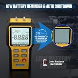AUTOOL Digital HVAC Manometer Dual-Port Gas Pressure Tester view 5