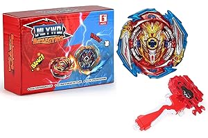mlywd Bey Battling Tops Burst SuperKing, Bey Blade Launcher and Grip Battle Game Set Right Spin DB Layer System Gyro Toys Set Gifts for Kids Children Boys, B-173-01