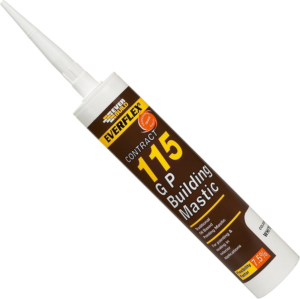 Everbuild Everflex 115 GP Building Mastic White 285ml - Internal/External