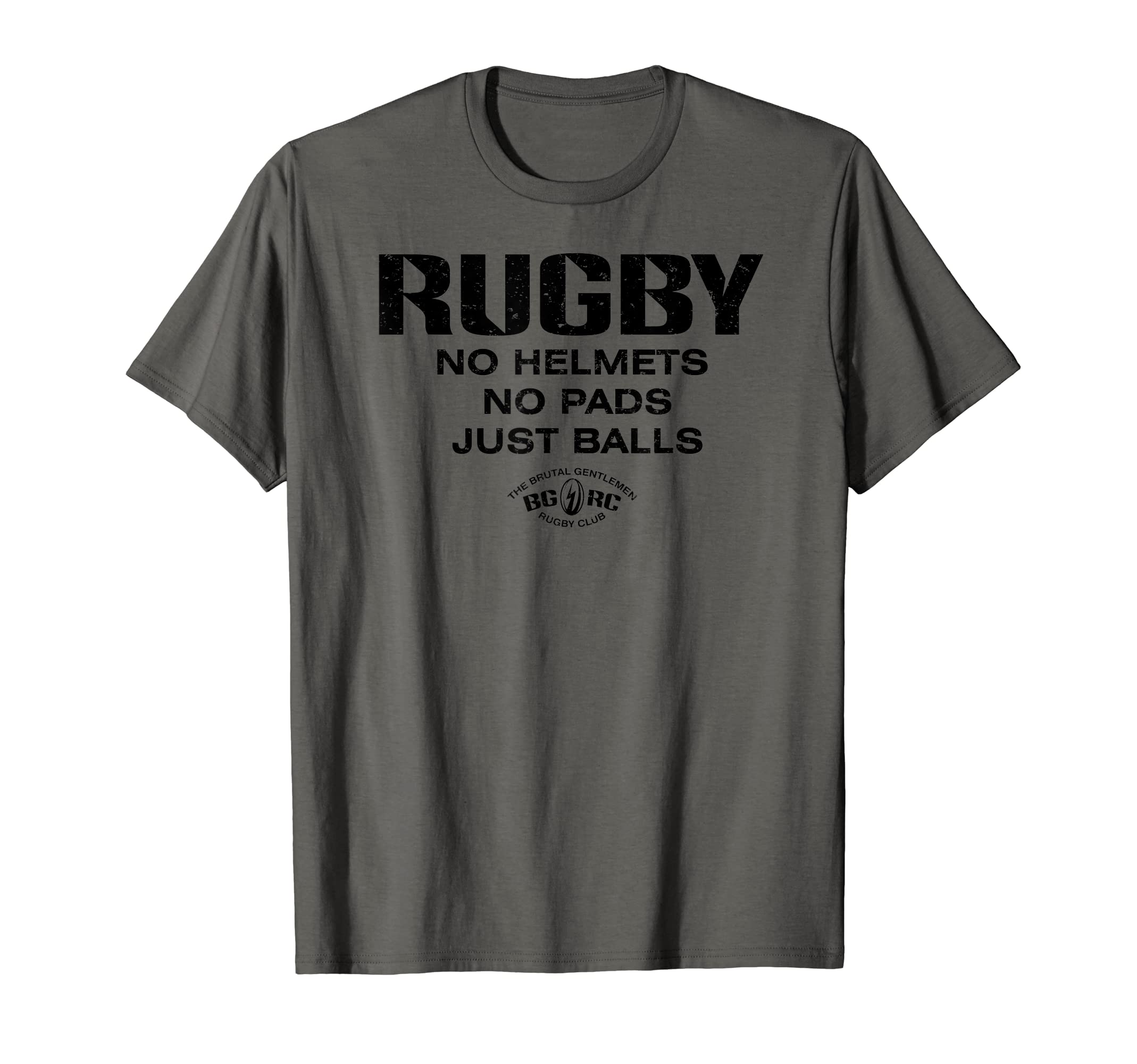 Brutal Gentlemen Rugby Club No Helmets No Pads Just Balls T-Shirt