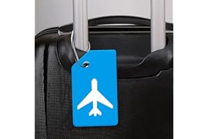 Silicone Luggage Tag with Name ID Card Perfect to Quickly Spot Luggage Suitcase by Ovener(Blue)