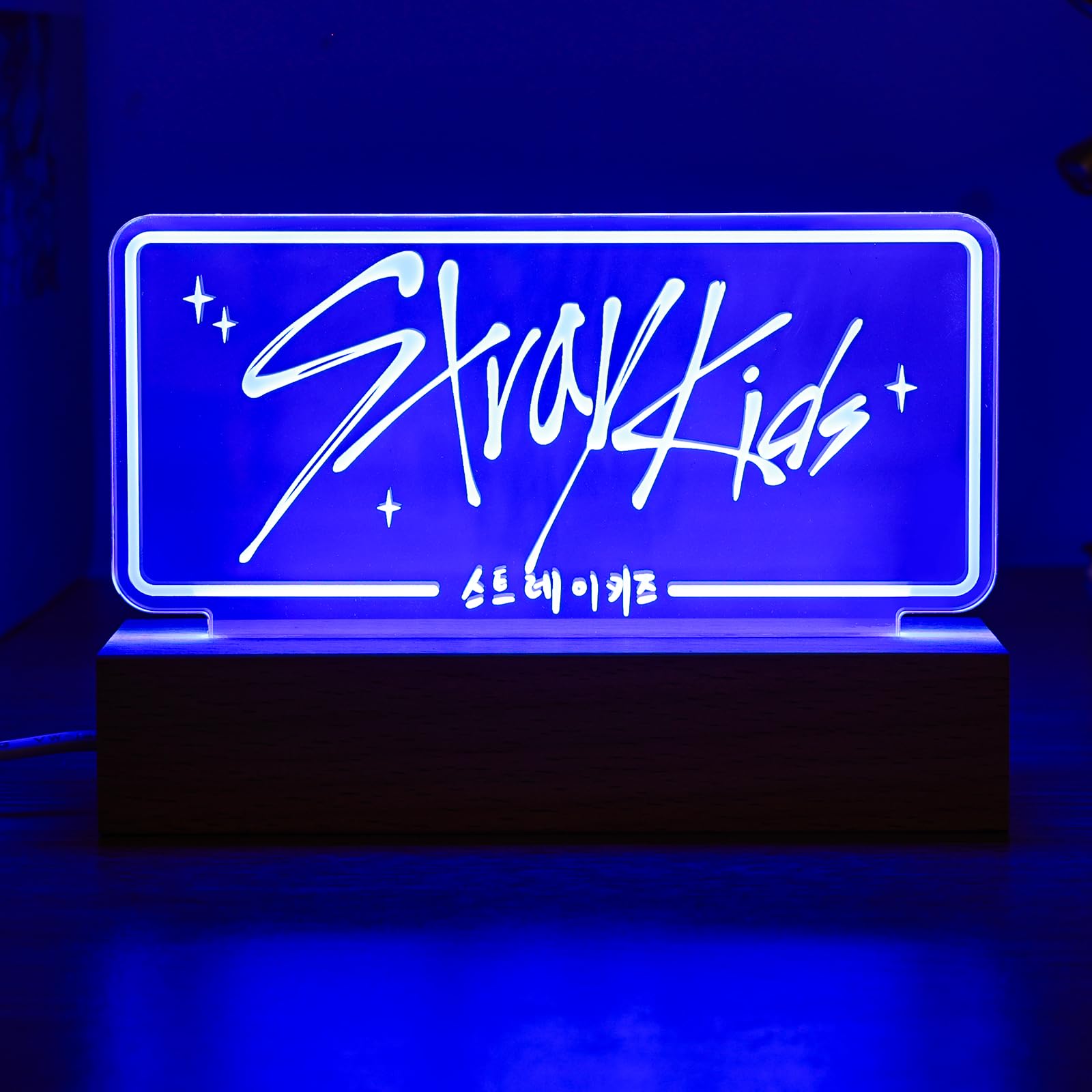 Photo 1 of X9H8N9 Stray LED Night Light 7 Colors Adjustable Room Decor Lamp Skz Merch for Stay Fans Birthday Gifts