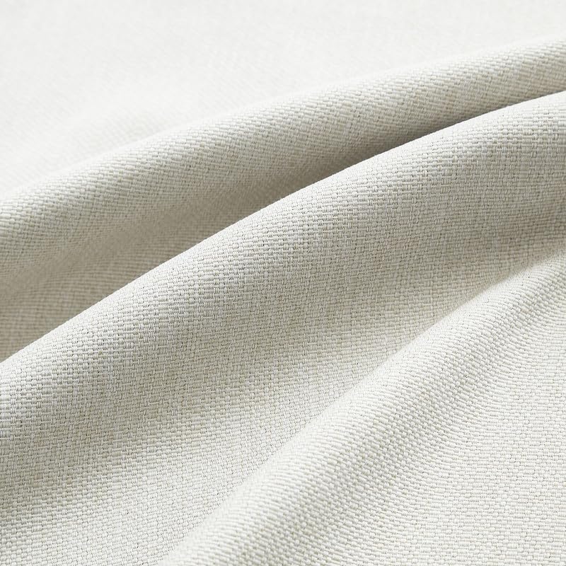 Treatmentex Blackout Curtains 2 Pieces for Living Room, Thermal Insulated Cold and Heat Curtains, Light Blocking Curtains with Eyelets, 135W x 260H cm, Creamy White