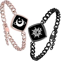 【LAZY DAWN】box chain couple bracelet B025~カップル用2個SET LAZY DAWN】box chain couple bracelet B025~カップル用2個SET