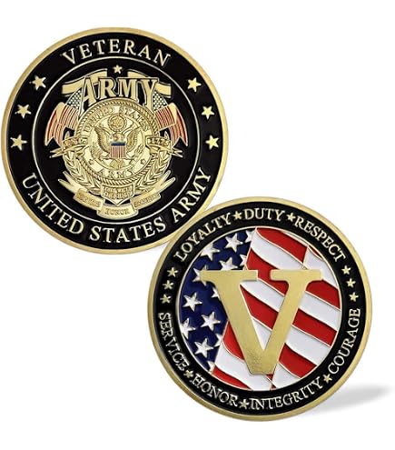 Army Retired Challenge Coin - Military Veteran Collectible