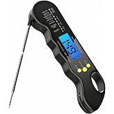Instant Read Meat Thermometer Digital Food Thermometer with Backlight Black Beiyong