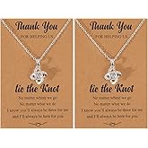 choice of all 2/3/4/6/8Pcs Bridesmaid Gifts Bridesmaid Necklace for Women Tie The Knot Necklace Wedding Gifts Bridesmaids Proposal Gift