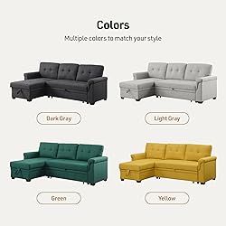 Lilola Home Convertible Sectional Sleeper Sofa Bed