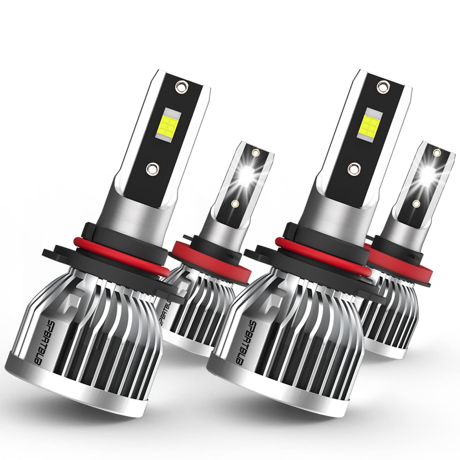Photo 1 of SPBRTBUB led headlight bulbs, compatible with GMC Yukon 2015-2019, 9005 high beam + h11 low beam, 24000LM Super Bright, High and Low Beam Combo, Pack of 4