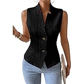 Mina Self Women's 2026 Spring Sleeveless Sweater Vest Top - Knit Stretchy Lightweight Fashion Casual Office Slim Fully Lined