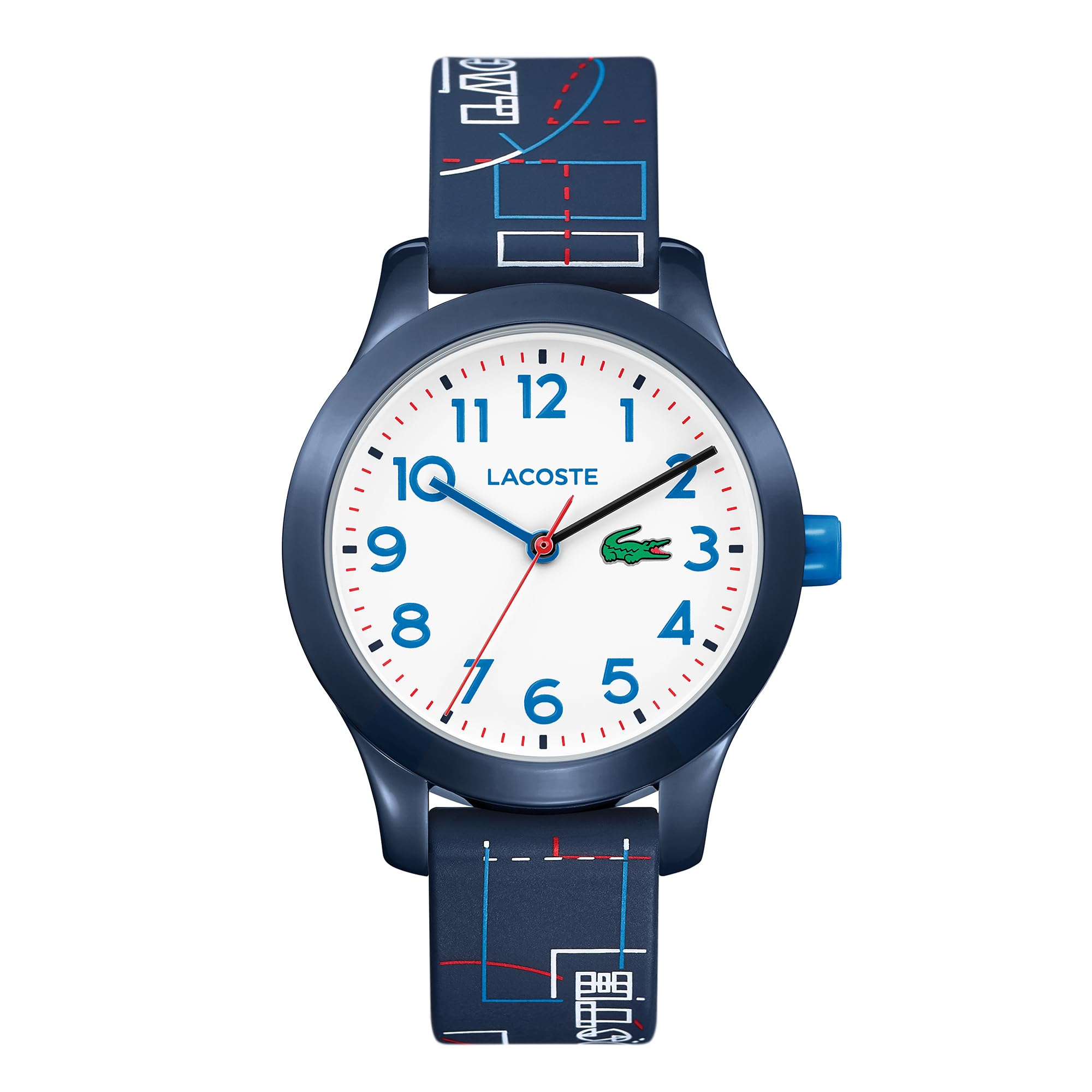 Lacoste Analogue Quartz Watch for Kids LACOSTE.12.12 KIDS Collection with Navy Blue Silicone Bracelet - 2030008
