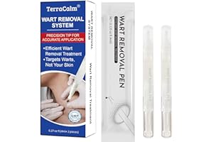 Wart Removal Pen 2-Pack, Wart remover for hands and Body For Common & Plantar Warts, Skin Tag Removal Kit for All Skin Types