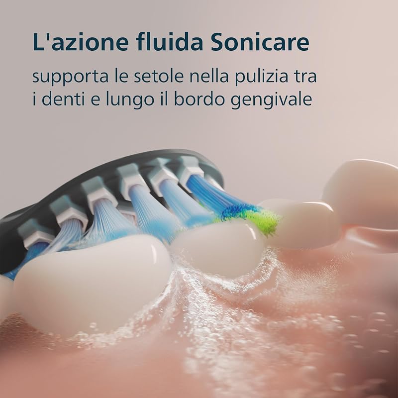 Sonicare Spazzolino elettrico DiamondClean serie 9000 edizione speciale: per pulizia dei denti e igiene orale, blu scuro, 4 testine Premium Plaque C3 (modello HX9911/89)
