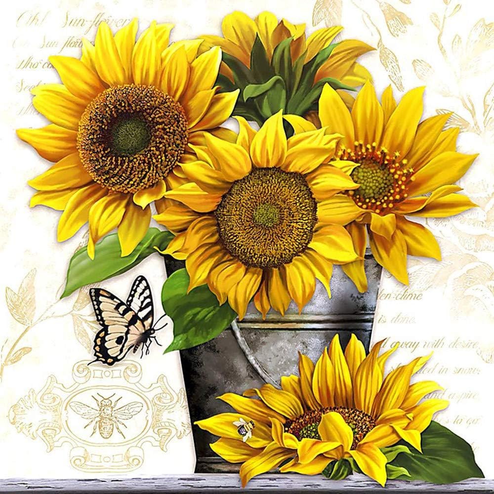 Hot Sale DIY 5D Diamond Painting Kits Full Drill, Byeel Rhinestone Crystal Embroidery Pictures Cross Stitch for Home Wall Decoration Animals Flannelette Blackout for Living Room(A,A)